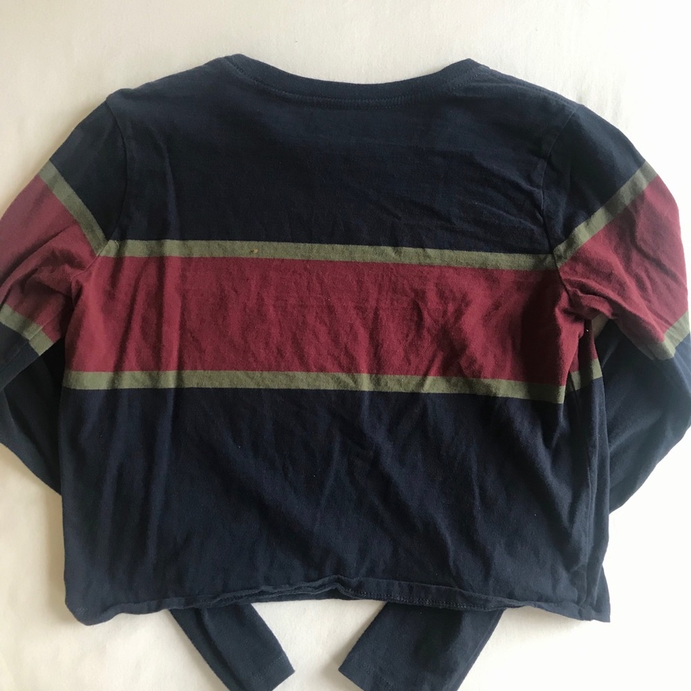 PacSun Cropped Striped Long Sleeve - Picture 2 of 4